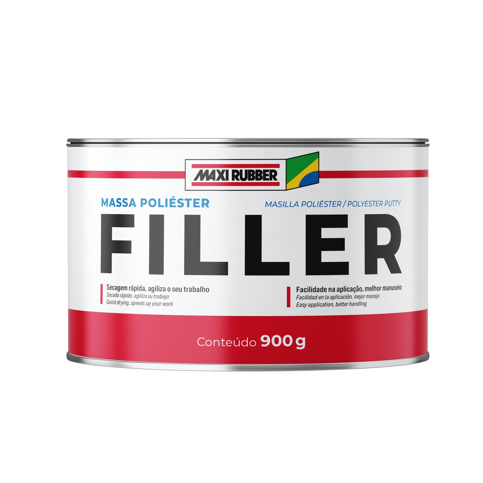 MASILLA POLIESTER FILLER x 900g – MAXI RUBBER